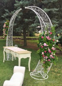 Gustan las formas geométricas en bodas al aire libre
