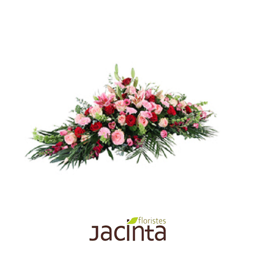 Centro fúnebre de flor variada – Jacinta Floristes